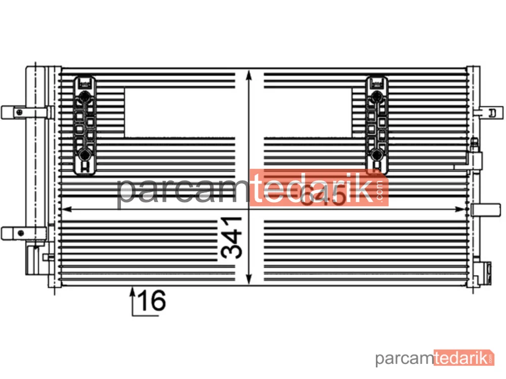 AC457000P | Klima Kondenseri — Audi A4 Allroad B8, Audi A4 Allroad B9, Audi A4 B7 Cabrio