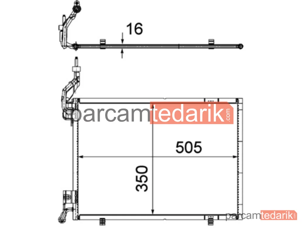 AC579000P | Klima Kondenseri — Ford Fiesta VI, Ford Fiesta VI Van