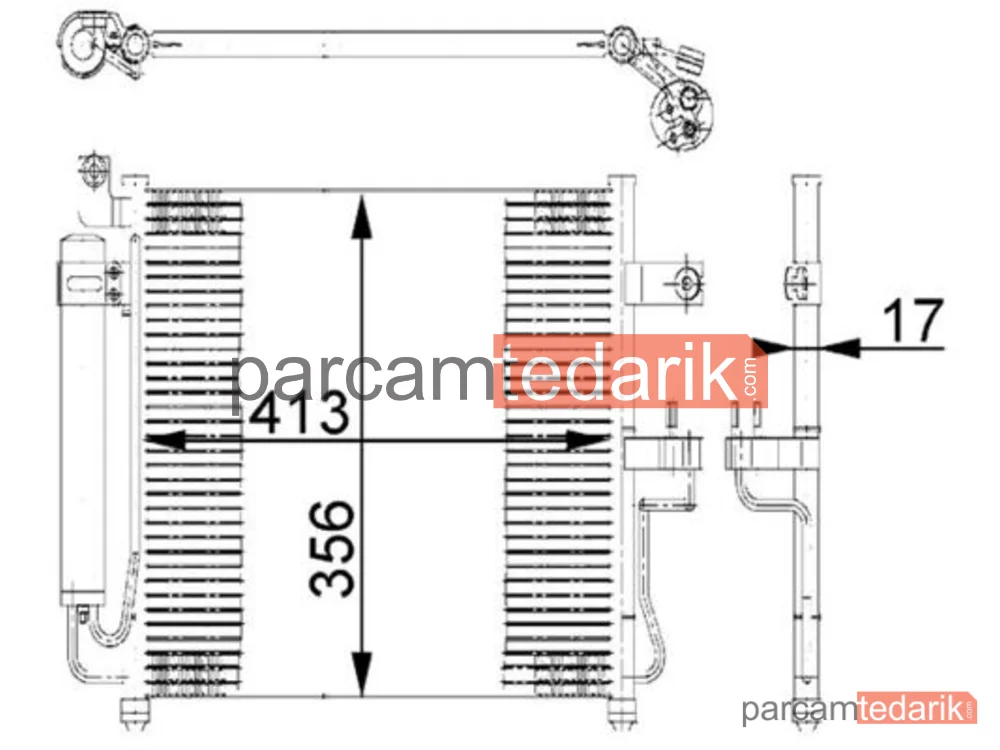 AC677000S | Su Radyatörü — Klima Hyundai Accent ERA 00-06 Benzinli