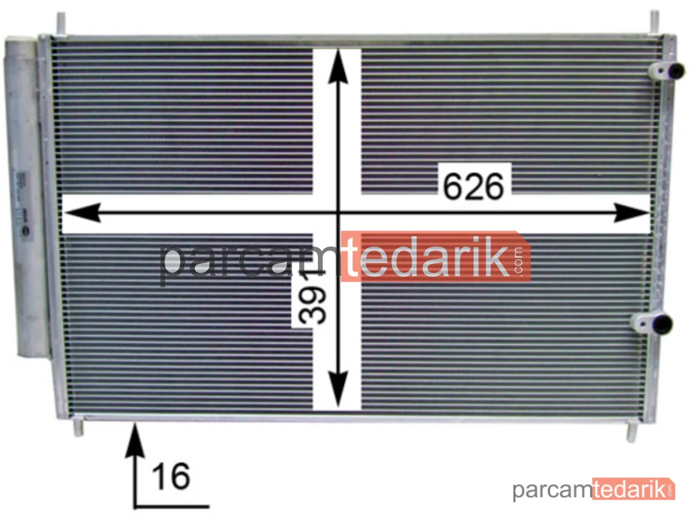 BEHR AC801000S | Klima Kondenseri — Kondenser (Toyota Corolla 07/18 1.33-1.4 D4D-1.6-1.8 / Auris 07/18 / Avensis 08/ / Verso 09/)