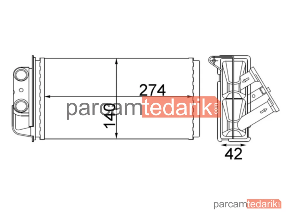 AH215000S | Kalorifer Radyatörü — Fiat Albea Palio 1.2 1.3 JTD 1.4 03-12