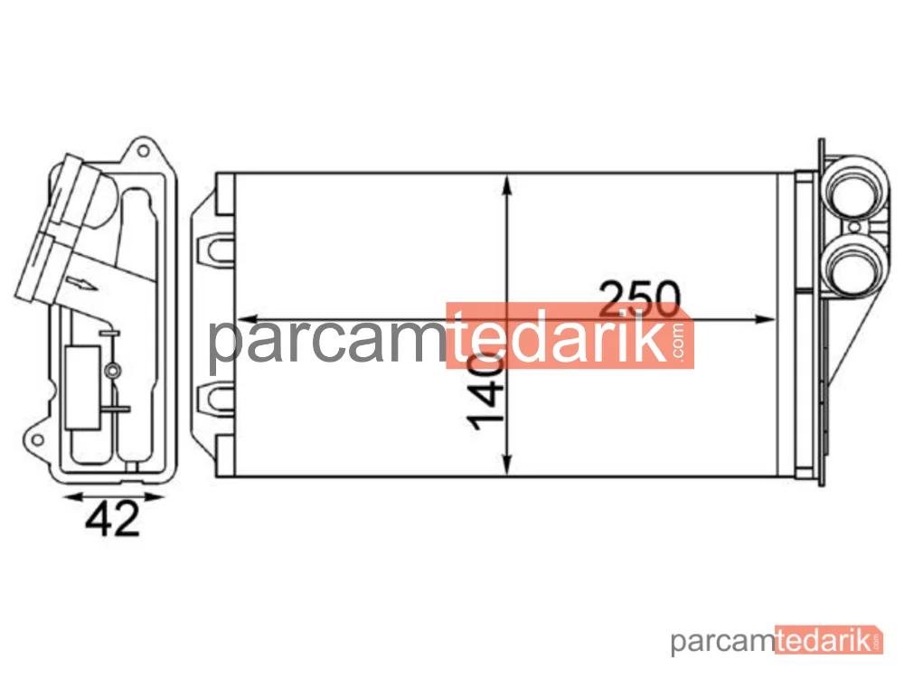 AH245000S | Kalorifer Radyatörü — CITROEN C2 / C3