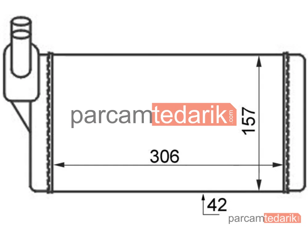 AH47000S | Kalorifer Radyatörü — VW Transporter T4, VW California T4 Camper