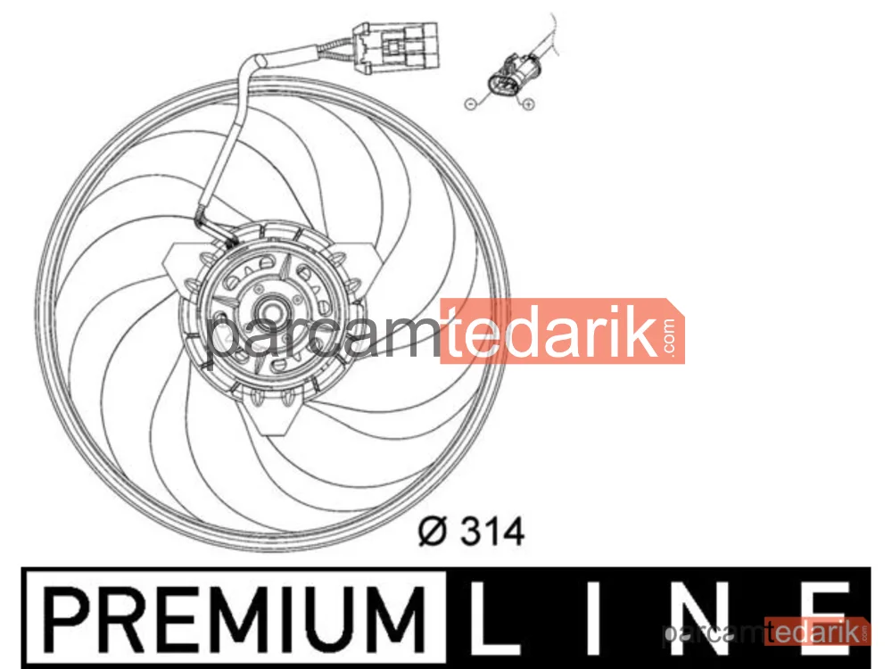 CFF118000P | Fan Motoru — Klima Opel Corsa C Z10XE Z12XE Z14XE170W 294MM