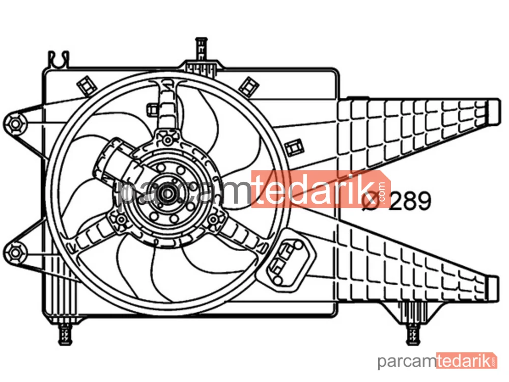 CFF156000P | Fan Motoru — Fiat Idea Punto 1.3 JTD 05