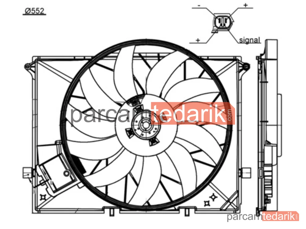 BEHR CFF172000S | Fan Motoru — Mercedes W220
