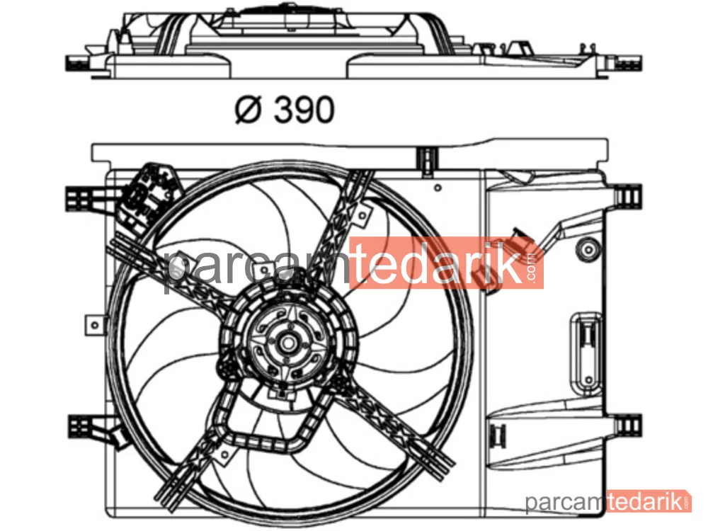 BEHR CFF181000P | Fan Motoru — Fiat Fiorino 1.4 02.08-/