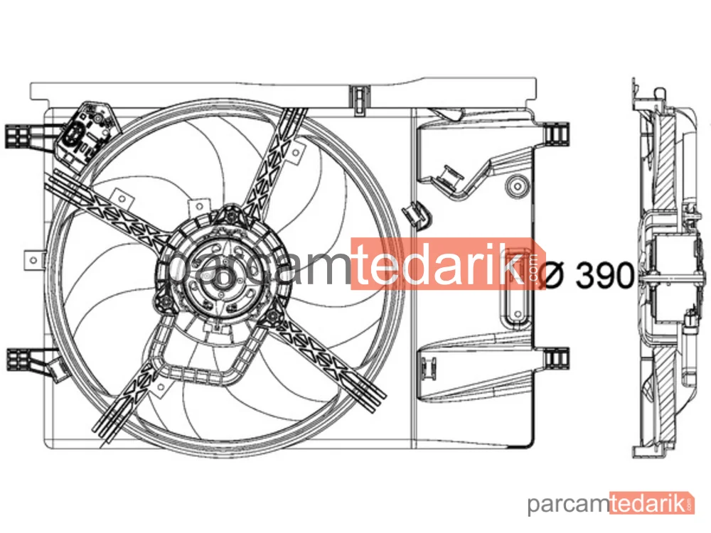 MAHLE CFF183000P | Soğutma Fanı — Fiat Fiorino, Fiat Qubo