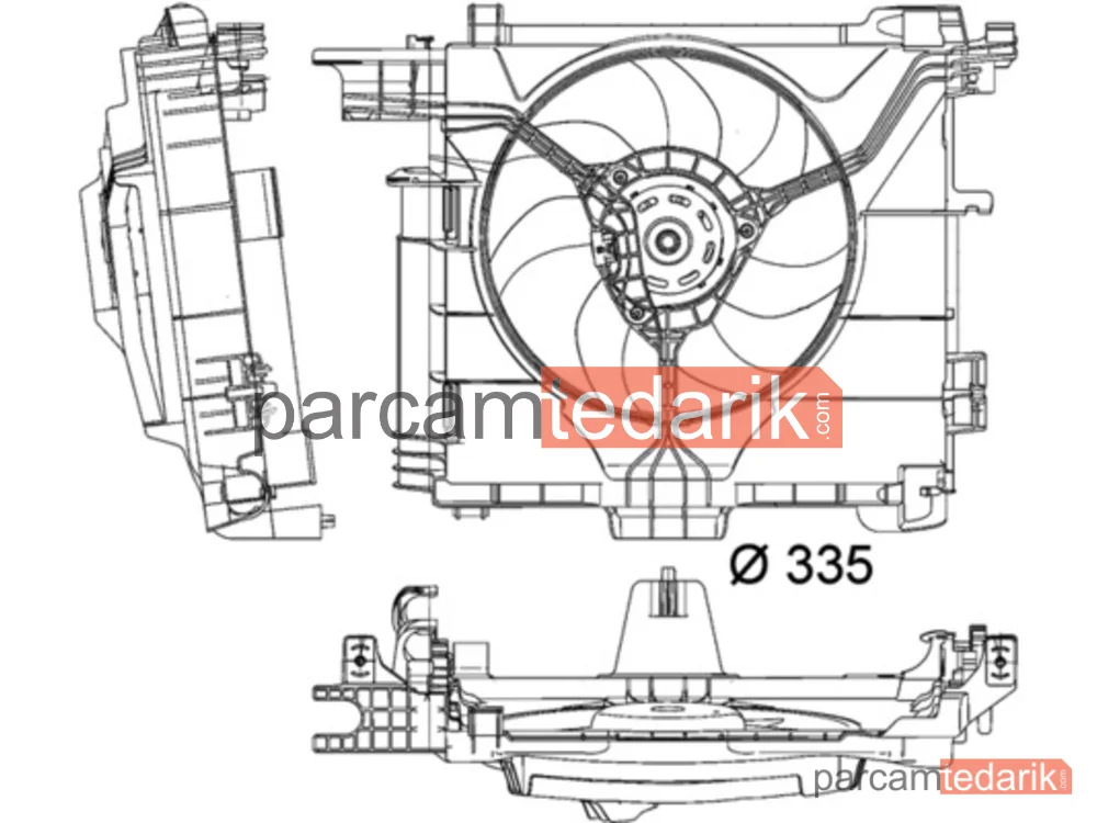 BEHR CFF211000P | Fan Motoru — Komple Smart ForTwo