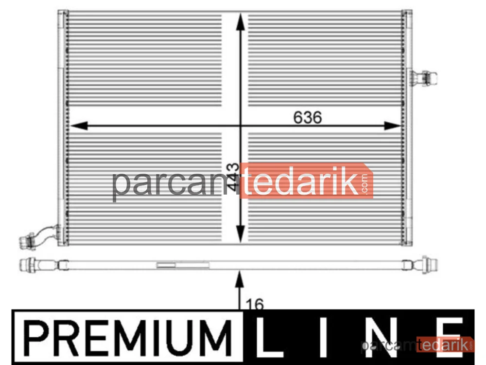 BEHR CIR25000P | Su Radyatörü — Mercedes W205-213 Ilave