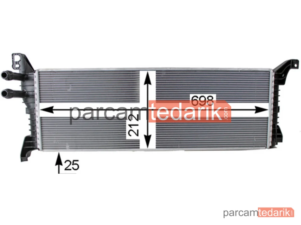 CIR9000P | Su Radyatörü — VW Multivan T6, VW Transporter T6 / Caravelle T6 Minibüs/Otobüs (SGB, SGJ, SHB,, VW Transporter T6 Panelvan/Van)