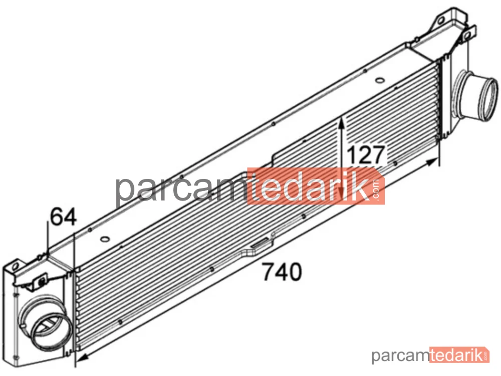 CI158000P | Turbo Radyatörü — Fiat Ducato 2.3 JTD 3.0 JTD Peugeot Boxer 2.2 HDI 3.0 HDI CITROEN Jumper 2.2 HDI 3.0 HDI