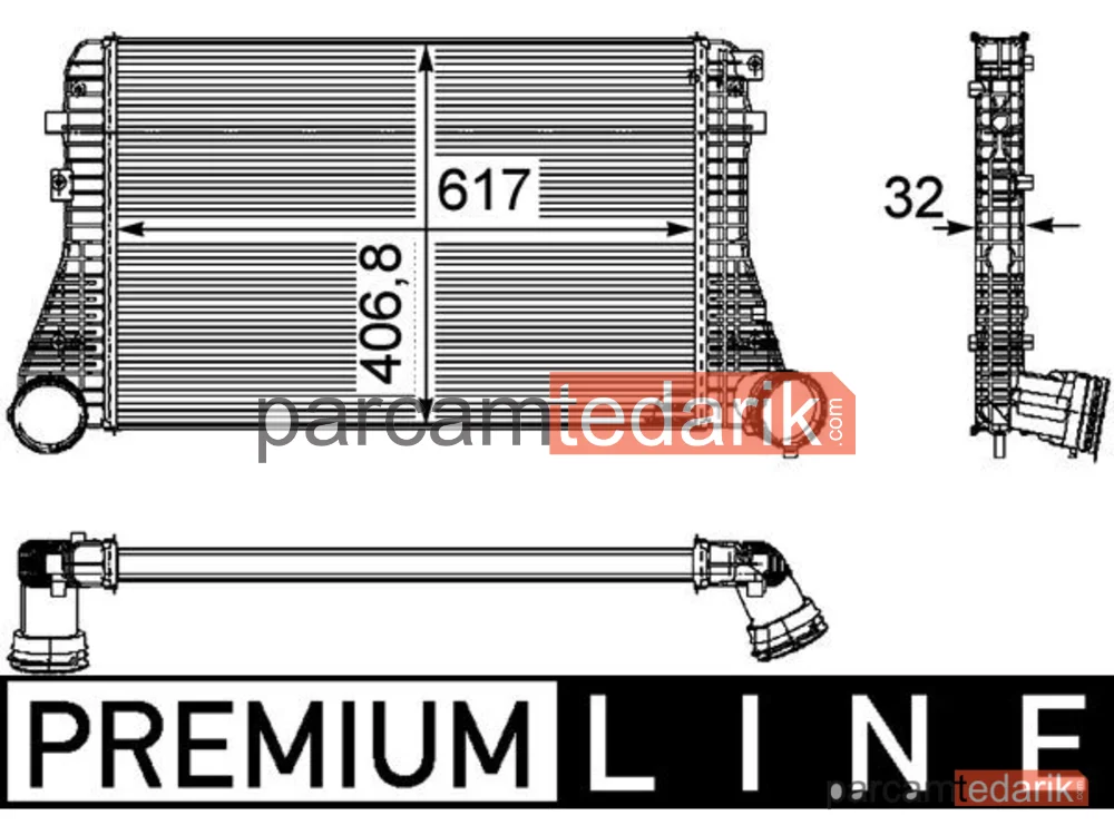 BEHR CI161000P | Su Radyatörü — Intercoler (VW Passat - CC BZB - CDAA - CDAB)