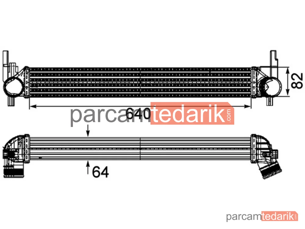 CI165000P | Turbo Radyatörü — Turbo Radyatörü (VW Polo 10- Audi A1 11-14 Seat Ibiza 09-15 Skoda Fabia 09-15)
