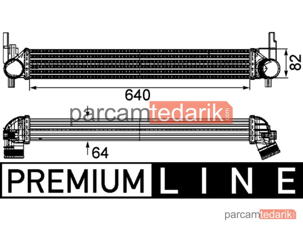 BEHR CI165000P | Turbo Radyatörü — Turbo Radyatörü (VW Polo 10- Audi A1 11-14 Seat Ibiza 09-15 Skoda Fabia 09-15)