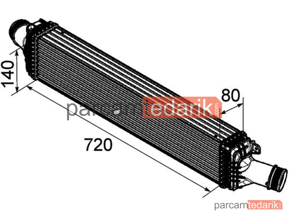 CI169000P | Turbo Radyatörü — Audi A4 08-16 A5 08-17 A6 11-18 Q5 09-17