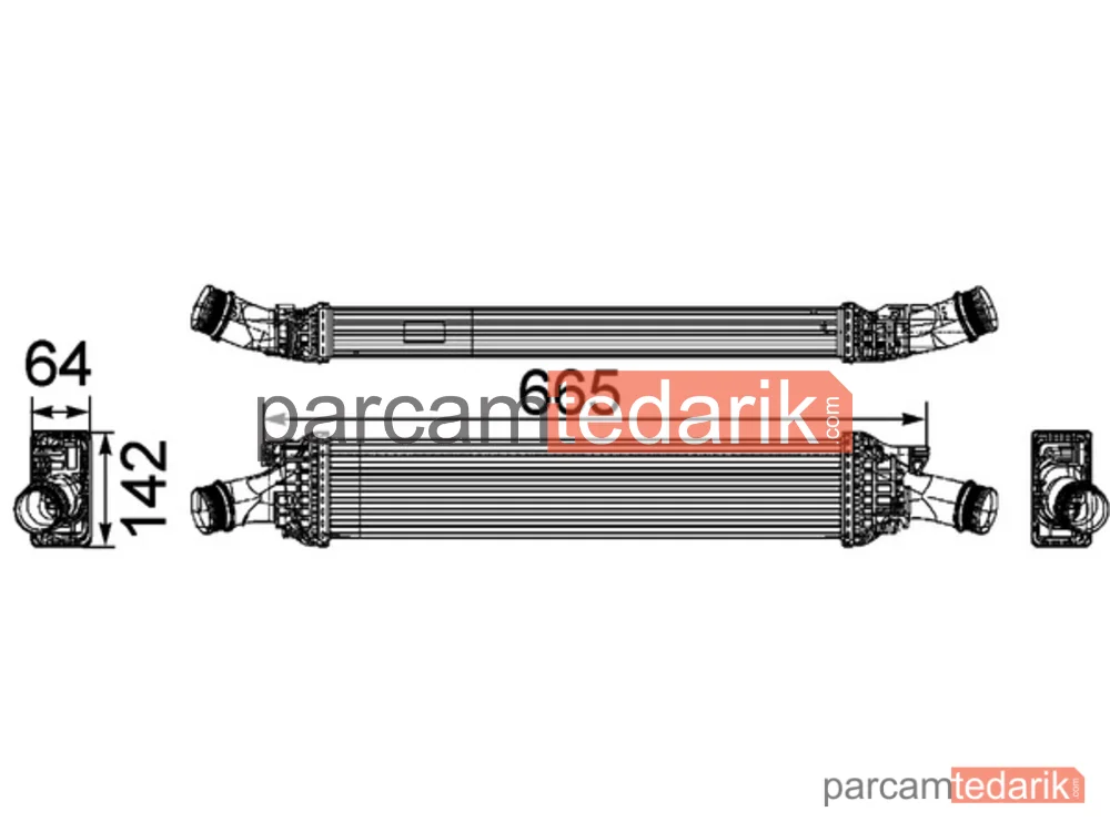 CI170000P | Turbo Radyatörü — Audi A4 08-16 A5 08-17 A6 11-14