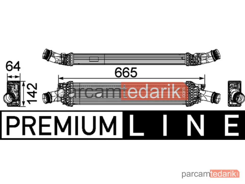 CI170000P | Turbo Radyatörü — Audi A4 B8, Audi A5 Cabrio, Audi A5