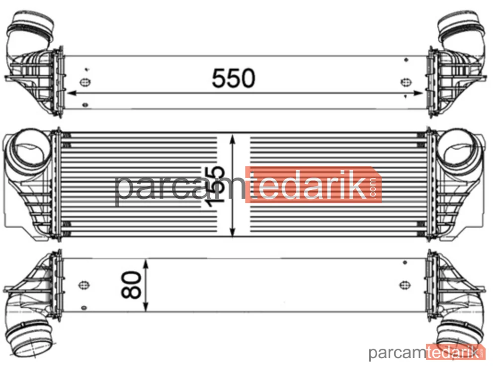 CI183000P | Turbo Radyatörü — BMW 5, BMW 5 Touring, BMW 7