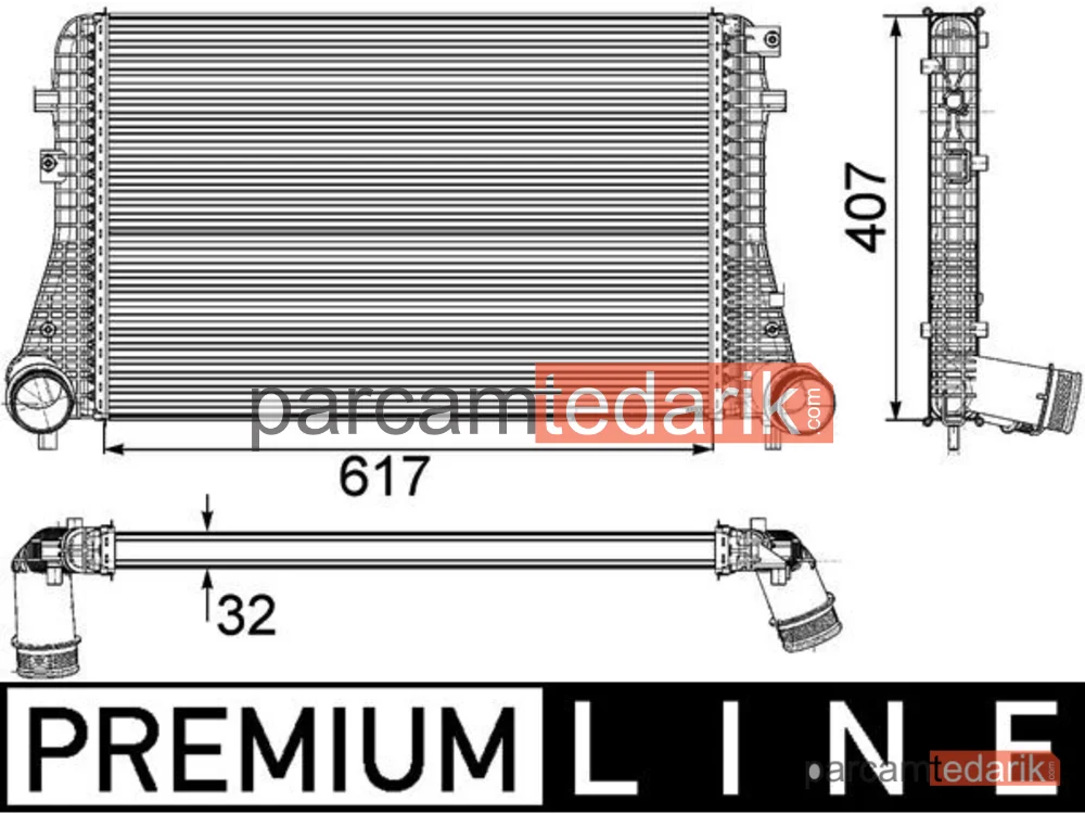 BEHR CI208000P | Turbo Radyatörü — VW Passat 09-15 Tiguan 08-18