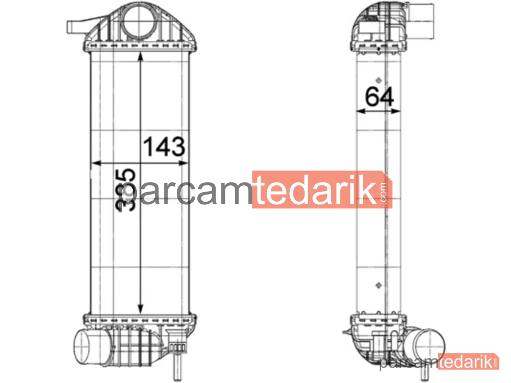 Turbo Radyatörü — Renault Kangoo 1.5DCI 08-- Premium LINE - CI243000P