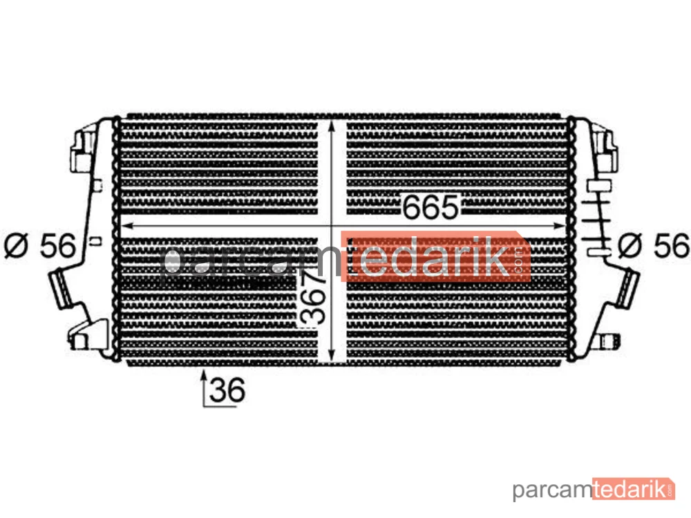 CI364000P | Turbo Radyatörü — Opel Astra J Zafira C Chevrolet Cruze 1.6 CDTI 2.0 CDTI Manuel Sanzuman