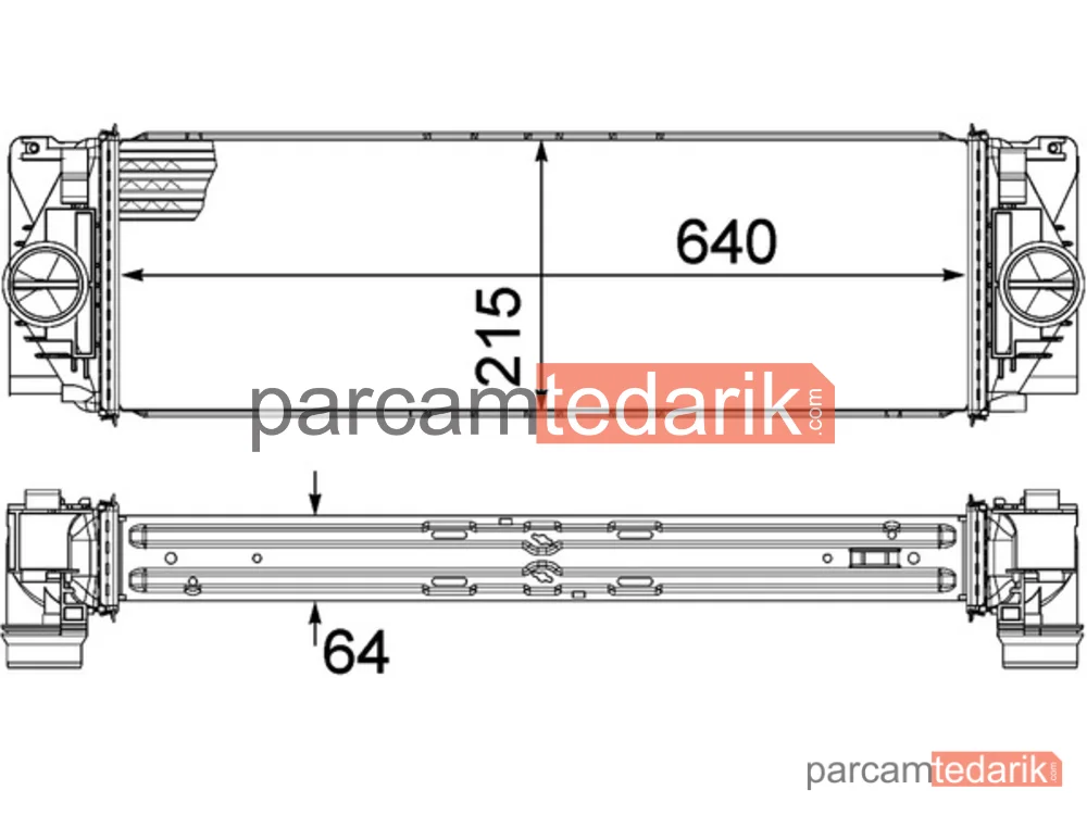 CI368000P | Turbo Radyatörü — VW Crafter 12-16 Mercedes Sprinter 06-16 O.E