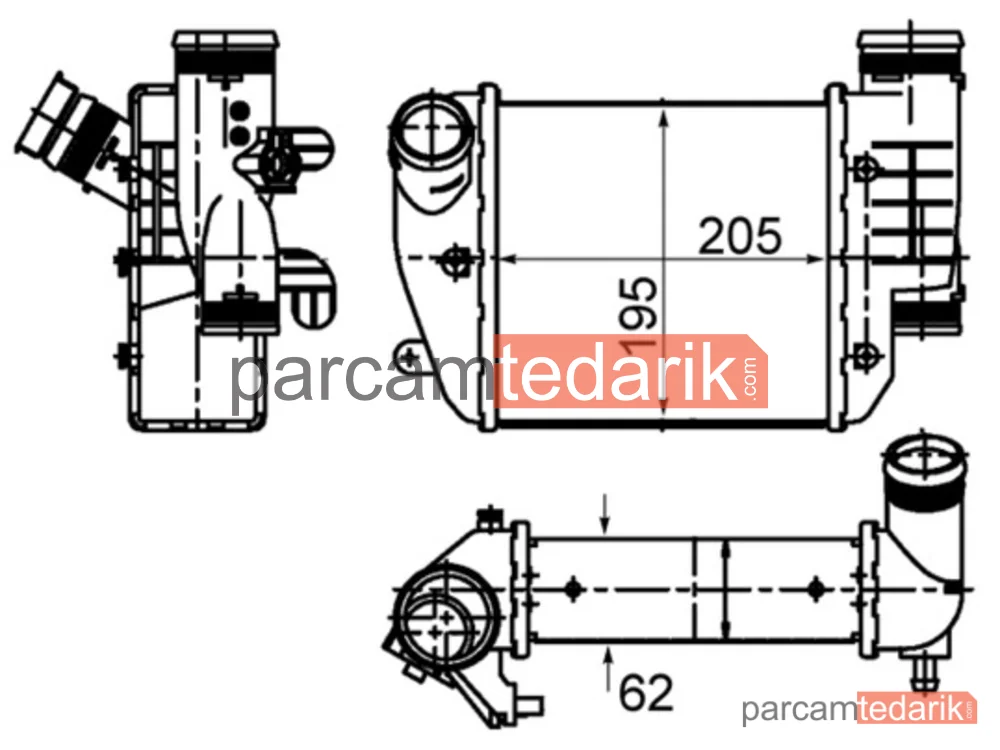CI484000S | Turbo Radyatörü — Turbo Radyatörü (VW A6 2.7-3.0 TDI 04 /)