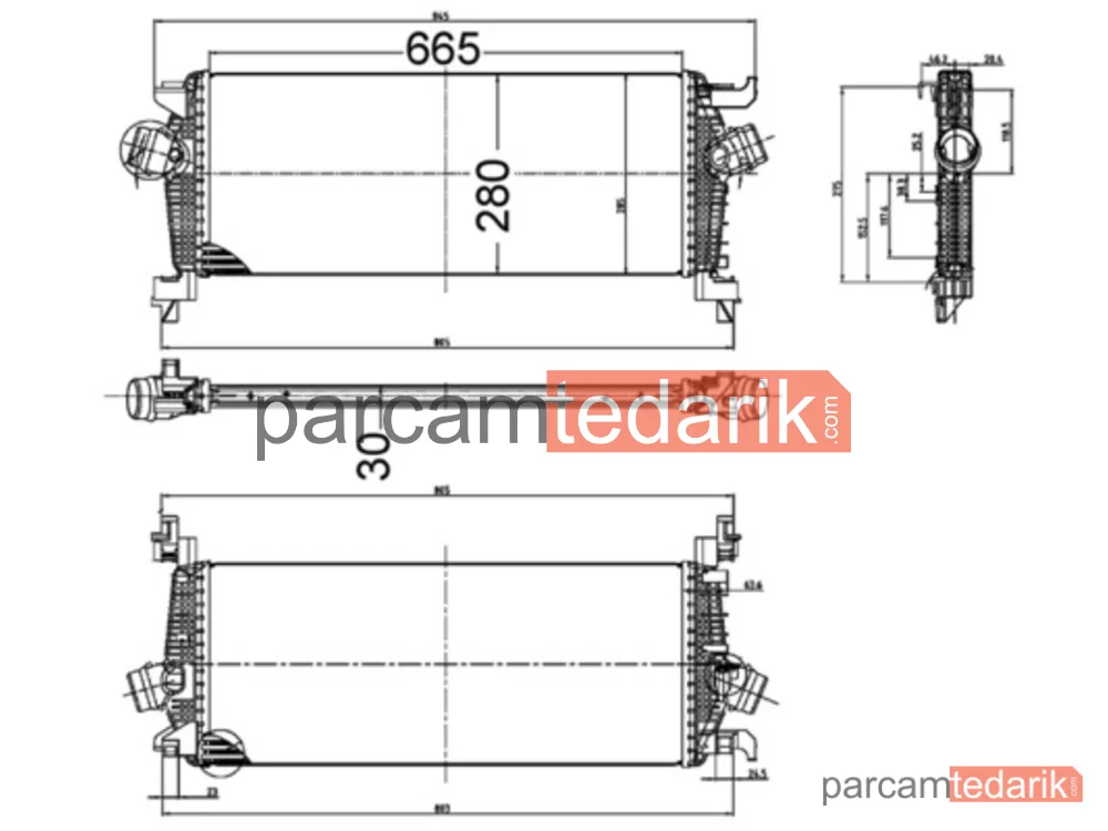 CI515000S | Turbo Radyatörü — Opel Astra J, Opel Astra J GTC, Opel Astra J Sedan