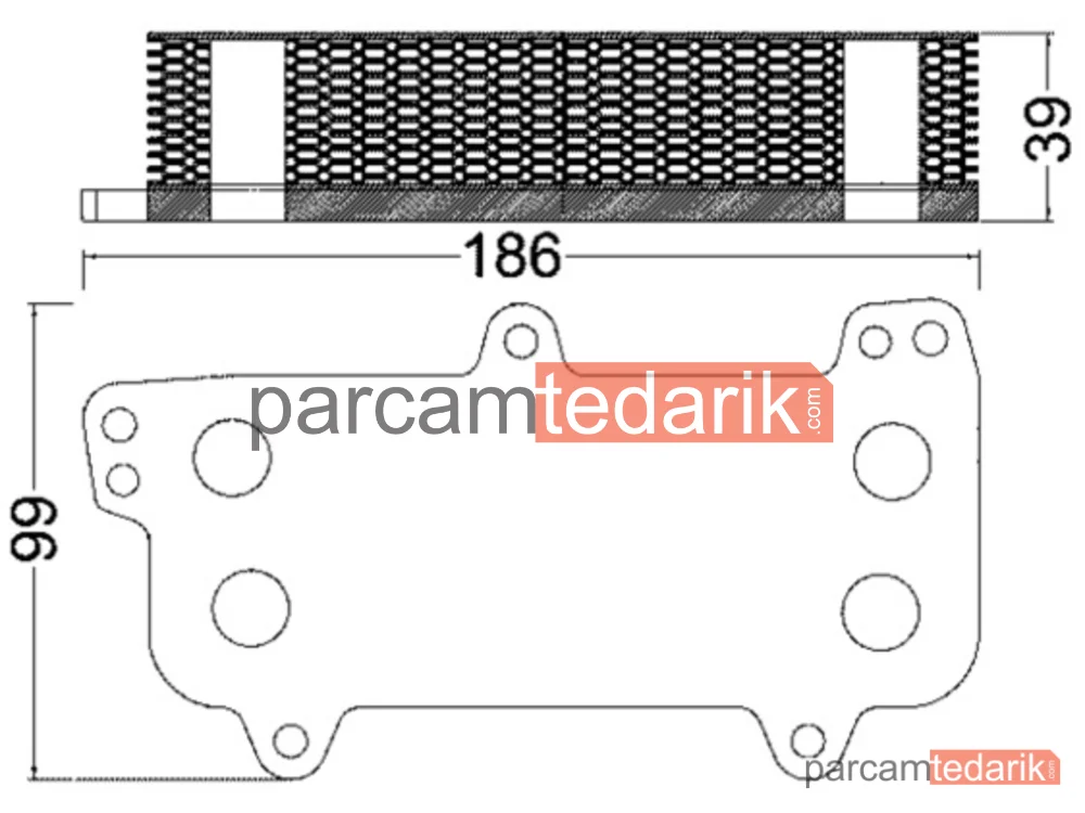 CLC187000S | Yağ Soğutucusu — VW Touareg 03-10 Transporter 03-10 AXD-AXE-BAC