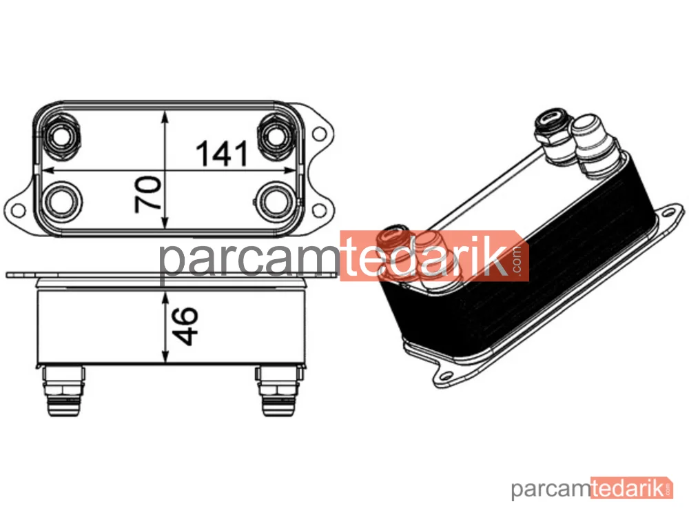 CLC227000P | Şanzıman Yağ Soğutucusu — Mercedes W204-212 271CGI-M651 ŞANZ Yağ