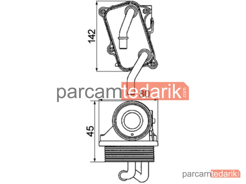 CLC24000P | Yağ Soğutucusu — Mercedes M112 Komple W202 97-00 W203 00-07 C208 97-02 C209 02-09 W211 02-08