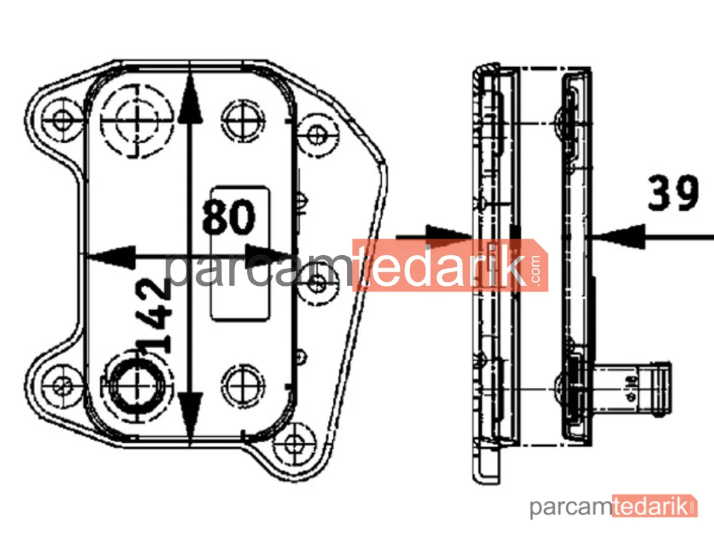 BEHR CLC52000P | Yağ Soğutucusu — Mercedes OM611-OM646 / 203-211-204-639-SPRINTER-VITO O.E