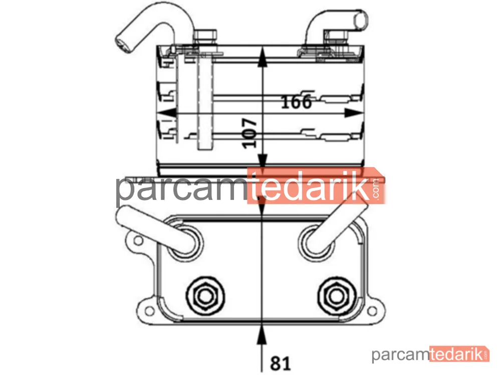 CLC62000P | Şanzıman Yağ Soğutucusu — VW Transporter T5, VW Multivan T5