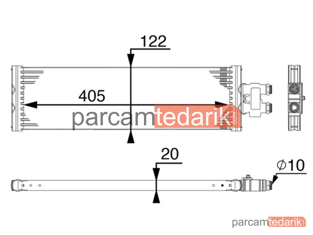 CLC64000P | Şanzıman Yağ Soğutucusu — Sanzuman Yağ Mercedes W447 OM651