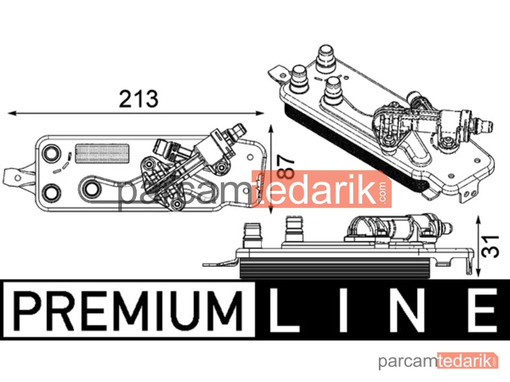 BEHR CLC90000P | Yağ Soğutucusu — BMW F01-F02-F04-F07-F10 / N55-N63