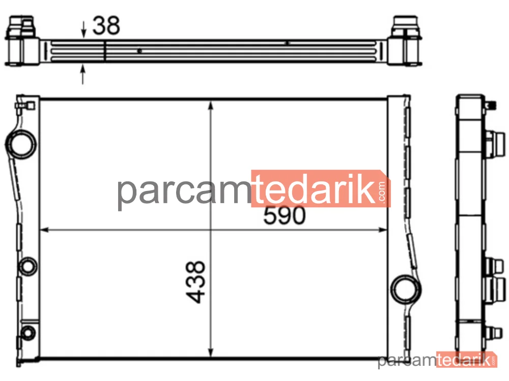 BEHR CR1049000S | Su Radyatörü — N54-N55-N57S-M57N2 - E70-E71