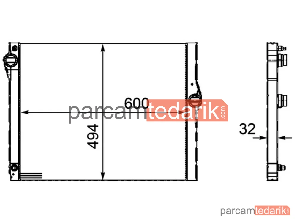 BEHR CR1094000P | Su Radyatörü — F01-F02