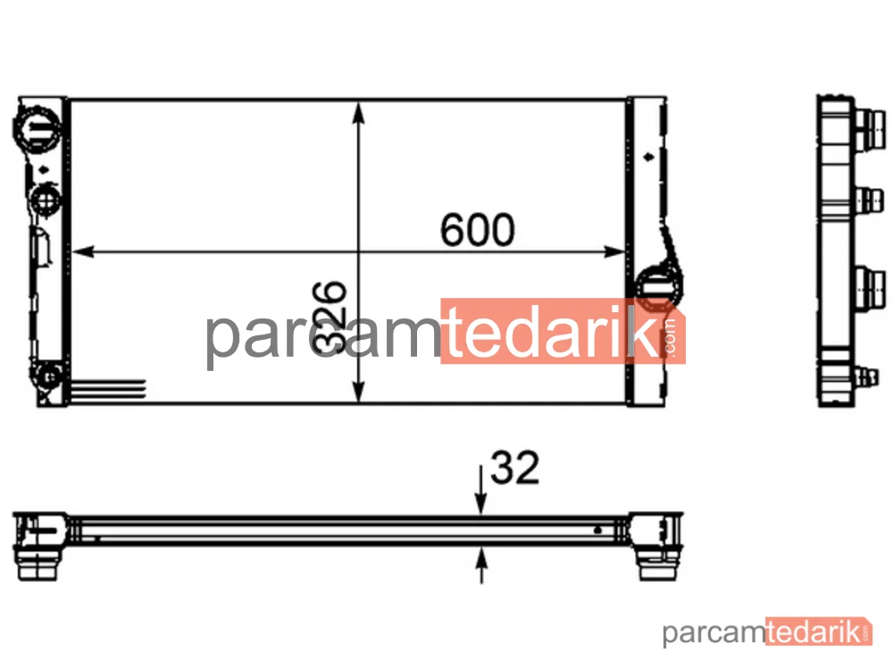 BEHR CR1147000P | Su Radyatörü — BMW F01-F02-F10 / N47-N57