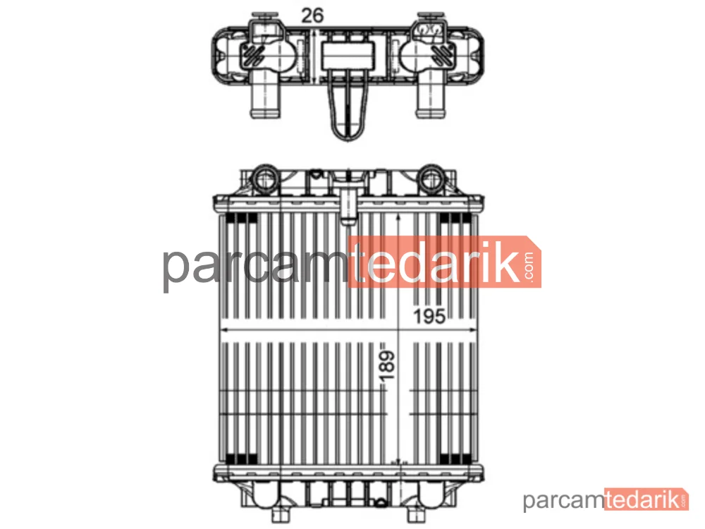 BEHR CR1202000P | Su Radyatörü — Audi A6 O.E
