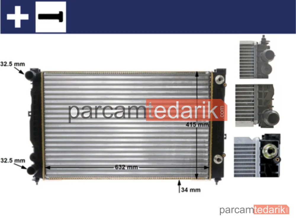 BEHR CR132000S | Su Radyatörü — VW Passat / Audi A4 Otomatik