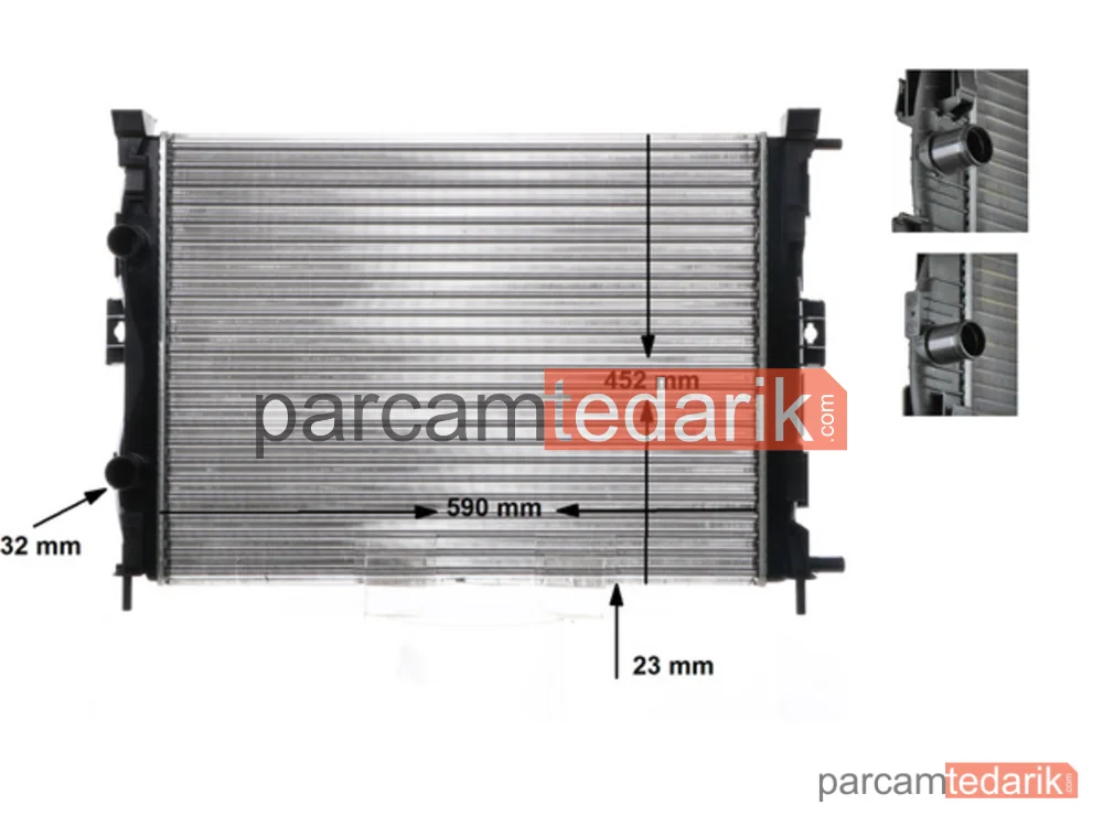 BEHR CR1690000S | Su Radyatörü — Renault GRAND SCÉNIC II, Renault Megane II, Renault Megane II Coupé-Cabriolet