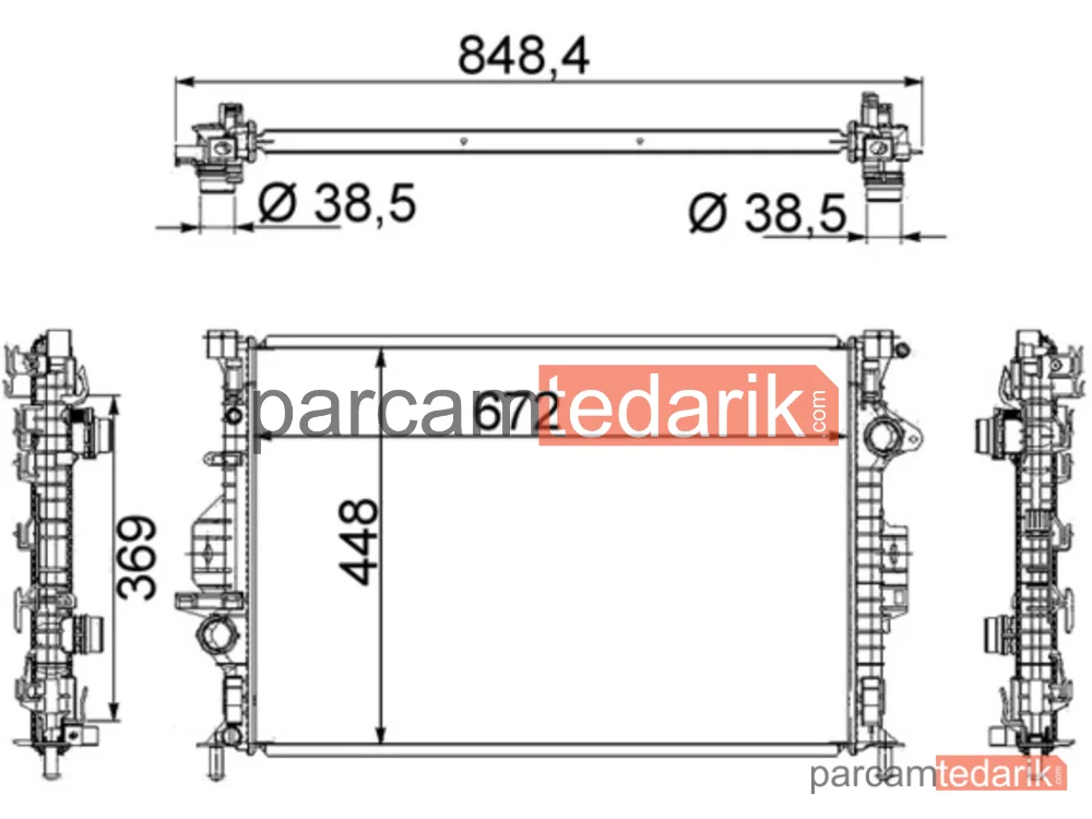 BEHR CR1748000S | Su Radyatörü — Freelander 2