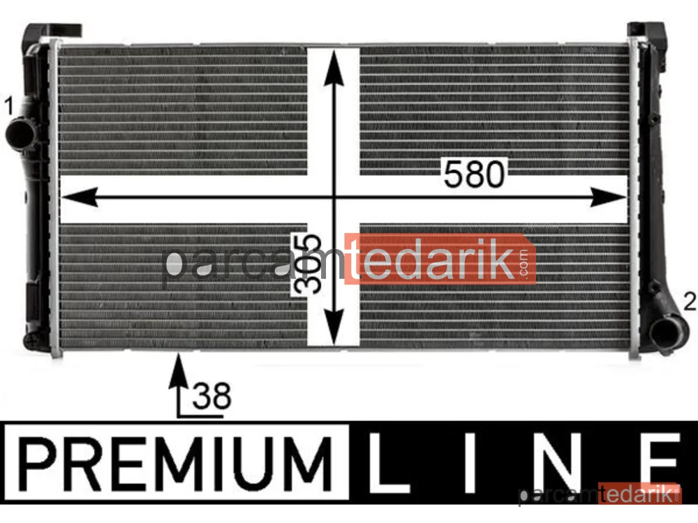 BEHR CR1995000P | Su Radyatörü — Fiat Idea, Fiat Punto, Fiat Punto Kasa/eğik Arka