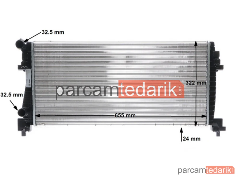BEHR CR2057000S | Su Radyatörü — VW Golf 13- Audi A3 13- Seat Leon 13- Skoda Octavia 13
