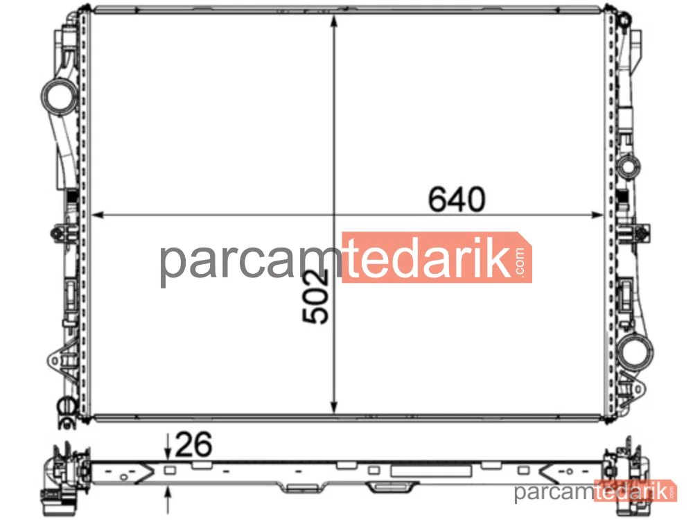 BEHR CR2172000P | Su Radyatörü — Mercedes W213/222/238/257 / M274/276/OM654 O.E