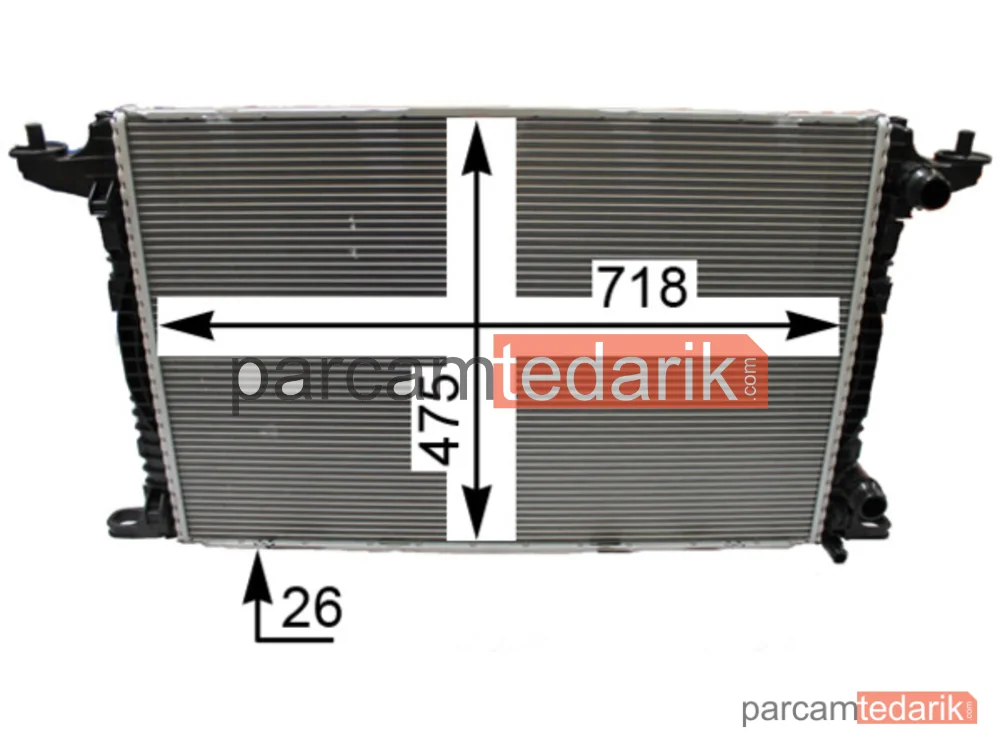 BEHR CR2179000P | Su Radyatörü — VW Touareg 18- Audi A4 16- A5 17- A6 19