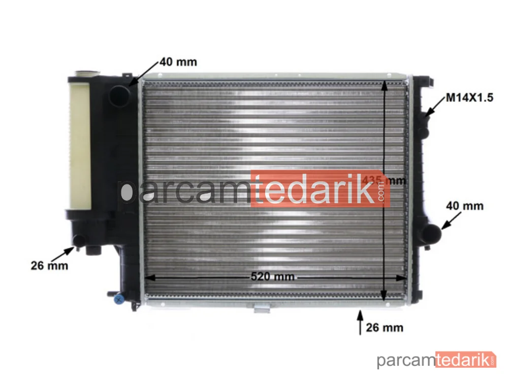 MAHLE CR244001S | Su Radyatörü — BMW 5, BMW 5 Touring