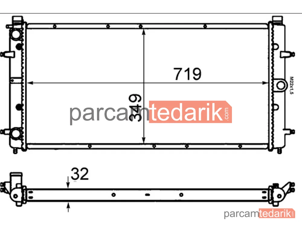 BEHR CR398000S | Su Radyatörü — VW Transporter 91-04 ABL-ACV-AJA