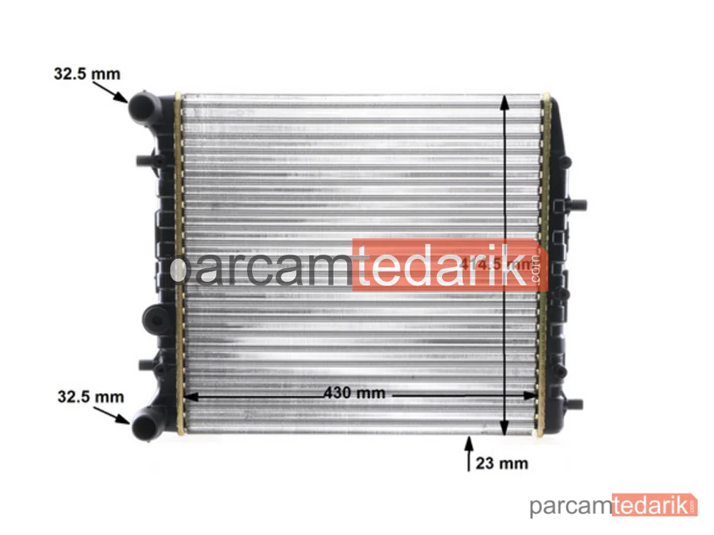 BEHR CR454000S | Su Radyatörü — Klimasiz 430×413 (VW Polo 02-10 Seat Ibiza 02-10 Skoda Fabia 00-10) BBY-BKY-AUA